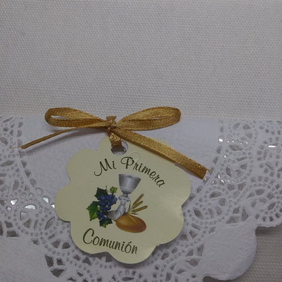 Keychain Cross Spanish Our Father baptism party favors First communion keychain - Picture 6 of 16
